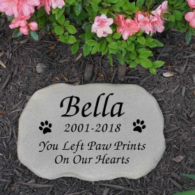 Paw Prints on our Hearts - Pet Memorial (TOMB125)