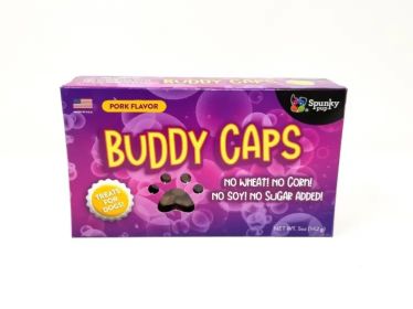 Buddy Caps Dog Treats, Pork Flavor, 5 oz - 6102