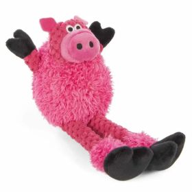 goDog Just For Me Checkers Skinny Pig w/Chew Guard Plush Dog Toy - WWGD73555