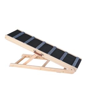 VEVOR Folding Adjustable Dog Ramp for Small, Medium, Large Dogs, Pet Ramp with 41.3" Adjustable from 13.77" to 25.59", Suitable for Couch, Sofa, Car