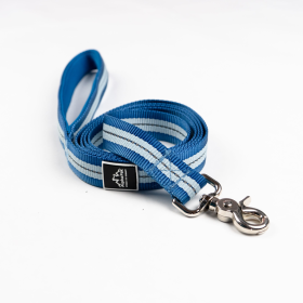 Appalachian Jazz Blue Flat Dog Leash (Color: Jazz Blue Flat, size: Small 5/8in. wide by 6ft. long)