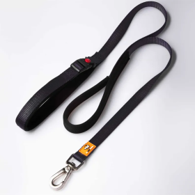 Canny Leash (Color: Black, size: Medium/large dog - 1" width 4ft length)