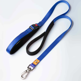 Canny Leash (Color: Blue, size: Puppy/small dog - 5/8" width 4 ft length)